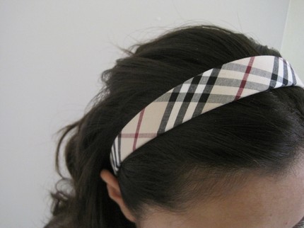 burberry plaid headband